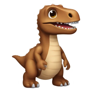 brown dinosaur doll sticker