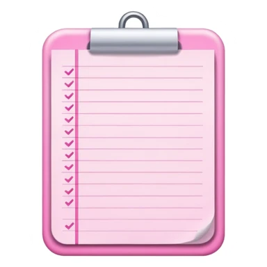 pink to do list sticker