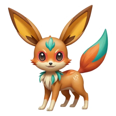 Meloetta-Victini-Eevee-Pokémon-Fakémon-creature sticker