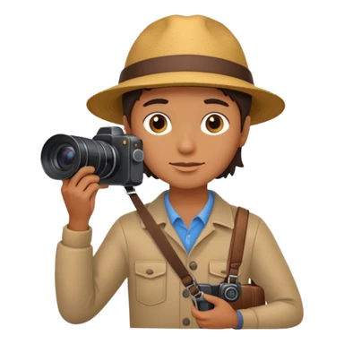 photographer taking a photo side view sticker