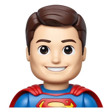 superman lego character sticker