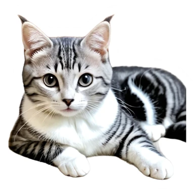 Милый котик в таможенной форме сидит за компьютером и готовит доклад sticker