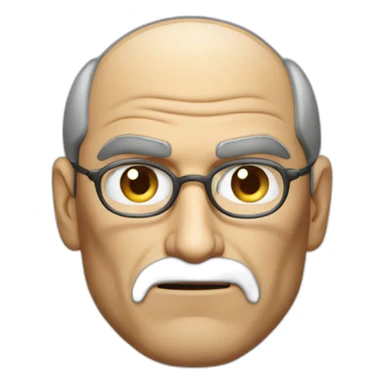 Angry steve jobs sticker