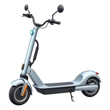 modern electric scooter with battery pack, transportation vehicle sticker