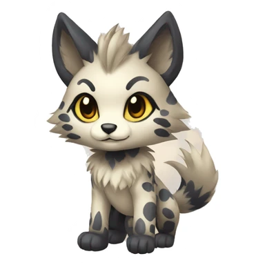 patterns, Kemono-style, Chibi, Anthro-Fur-Sona-Fakémon, Full Body sticker