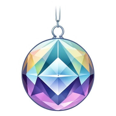 Hanging crystal sphere suncatcher  sticker