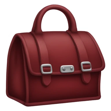 Dark red bag sticker