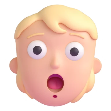 shocked pale face sticker