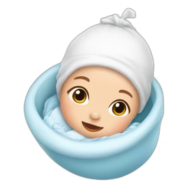 Baby being born sticker