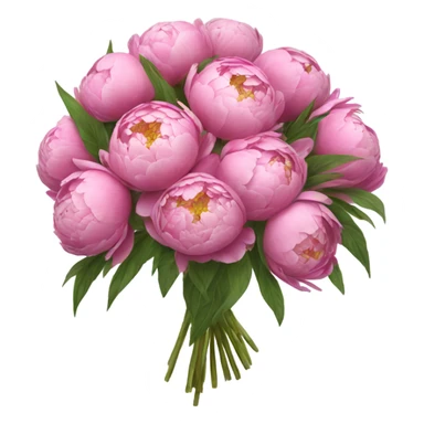 Bouquet of peonies  sticker