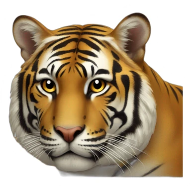 Chat sur tigre sticker