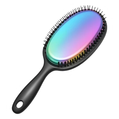 Iridescent hairbrush sticker