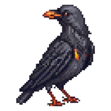 a crow sticker
