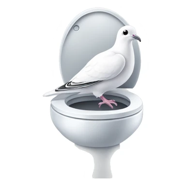 dove on toilet sticker