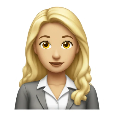 pretty angelic blonde teacher clean girl   sticker