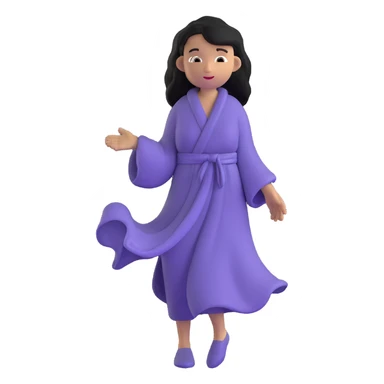 person with hair and clothes gently flowing in a refreshing summer breeze sticker