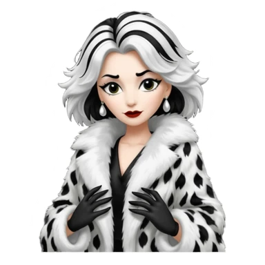 Cruella de vil whole body sticker