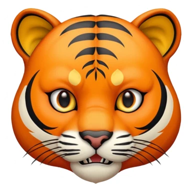 derpy tiger face from kpop demon hunters sticker