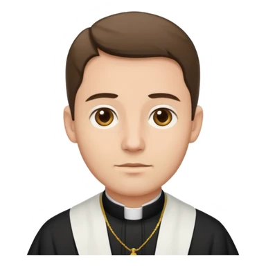 Catholic priest sticker