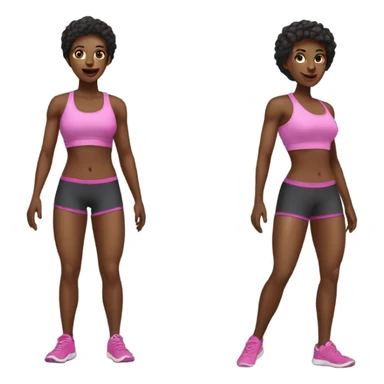 Fitness ladies sticker