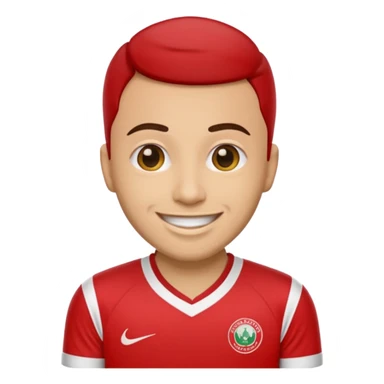 Create me an emoji that wears wydad shirt sticker
