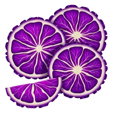 Red cabbage sliced   sticker