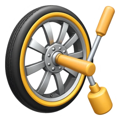 Electronic wheels with polo mallets sticker