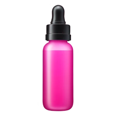 Pink serum bottle sticker