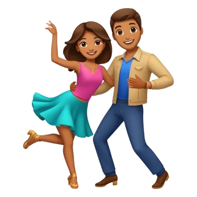 Deux personnes qui danse le zouk  sticker