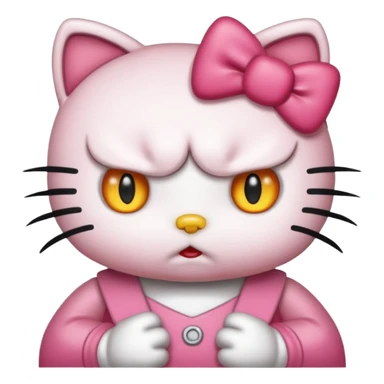 Hello Kitty als wütend aber süß  sticker