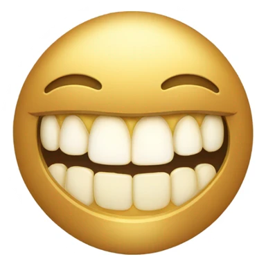 person with gold grillz sticker