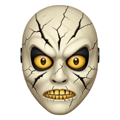 Scary halloween movie Mask sticker