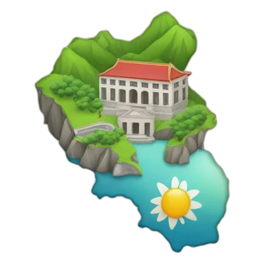 school reunion logo with Taiwan map sticker