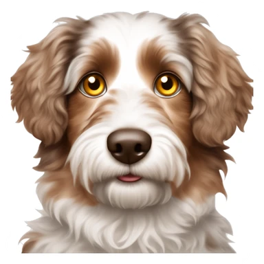 Aussiedoodle red merle yellow eyes sticker