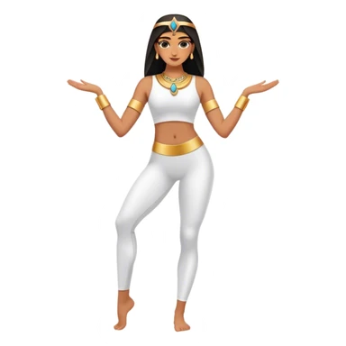 fullbody egyptian pilates princess sticker