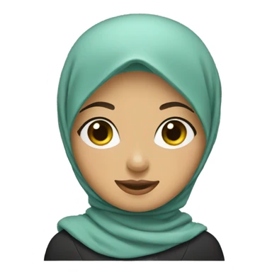 cute hijab woman sticker