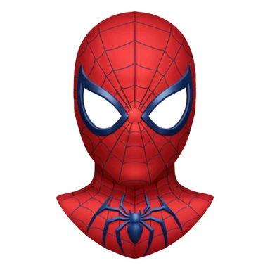 Spider man mask sticker