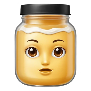 hair mask in a jar without face, only the white product  sticker