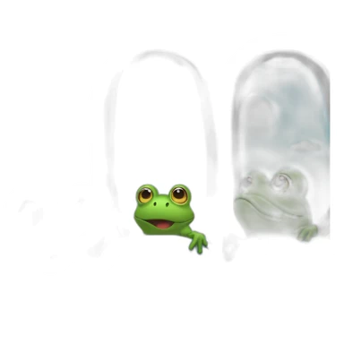 view from afar: 5 frogs fly on an airplane and look out the windows sticker