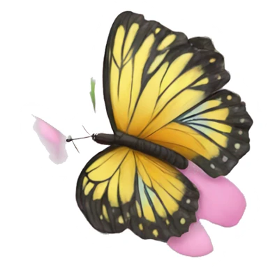 butterfly flower garden  sticker