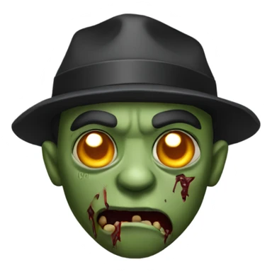 A street gangster version of a zombie sticker