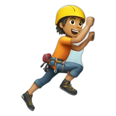 rock climbing sticker