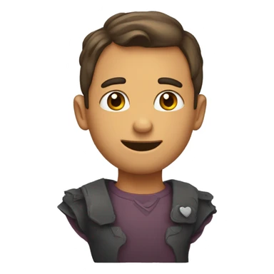 Corazón con rostro enojado sticker