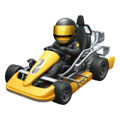 Go kart with jet engine sticker