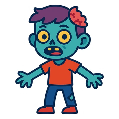 zombie boy avatar sticker