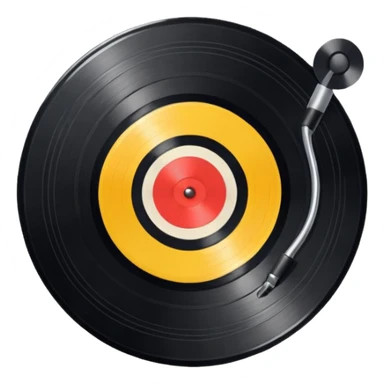 Record vinyl sticker