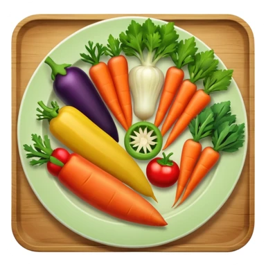 veggie plate sticker