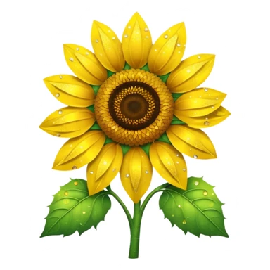 Sparkle Sunflower sticker