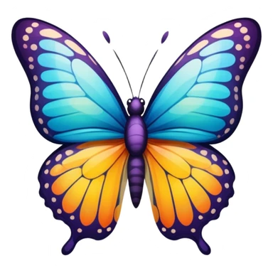 A butterfly cute sticker to hide my face on the photo sticker