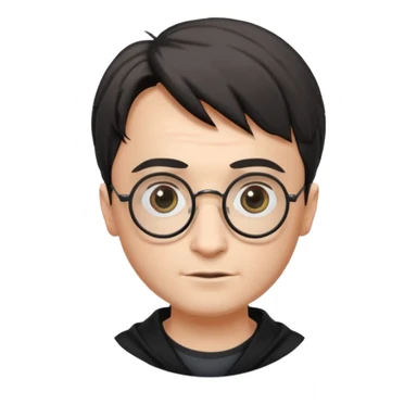 Harry Potter glasses with the scar and without the face sticker